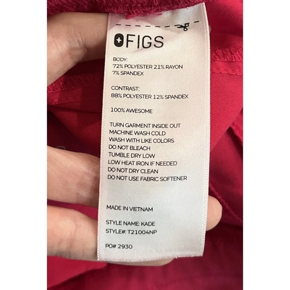 FIGS Technical Collection Pink Kade Cargo Women's Scrubs Pants Size M/P